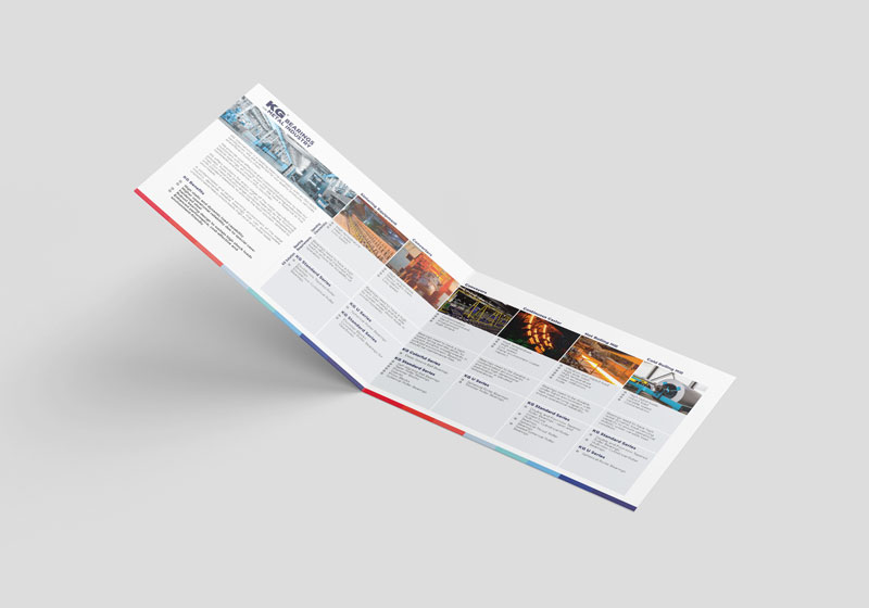 Metal & Steel industry leaflet for ball bearing company in Dubai, UAE