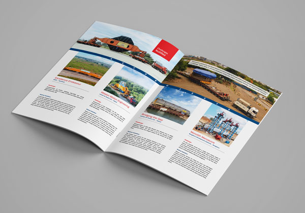 Brochure design showcasing ODC projects