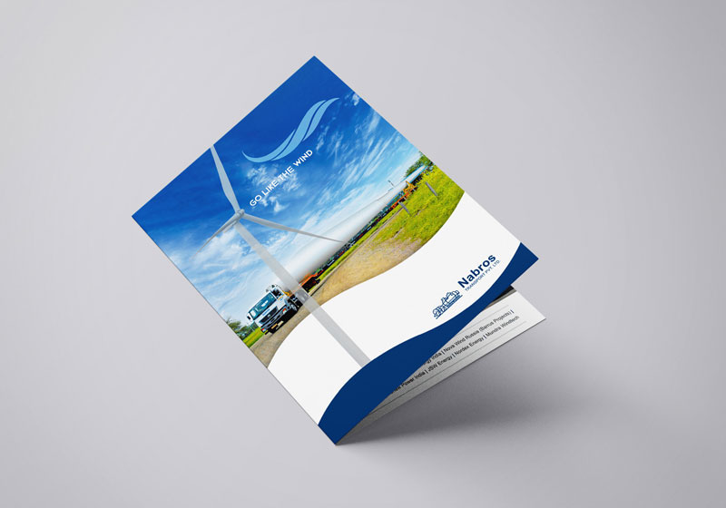 Wind energy logistics brochure cover