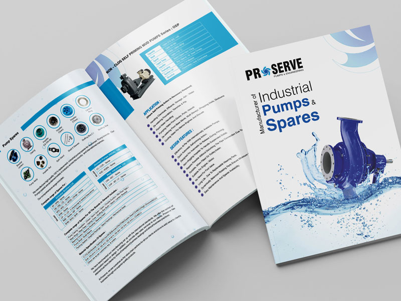 Brochure for a pump manufacturing engineering company 4